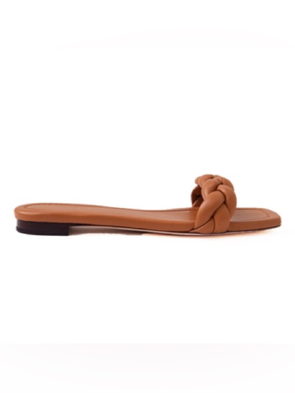 NEW Loeffler Randall Jackson Braided Leather Sandal Dark Sand Size 8 - Picture 2 of 9